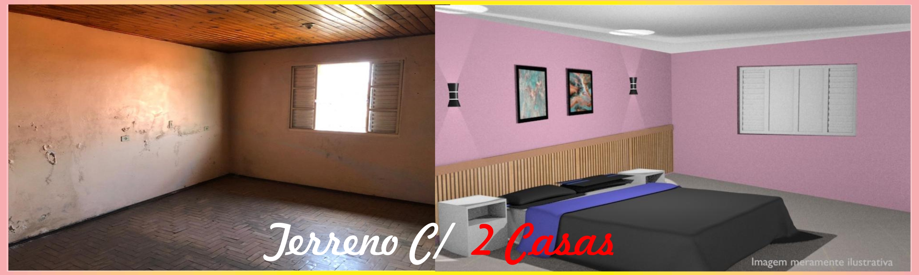 Terreno com 2 casas